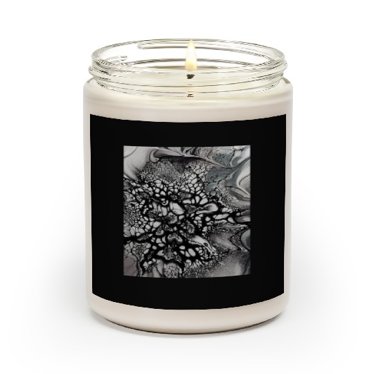 Black and white abstract art. Trendy artist. Scented Candles