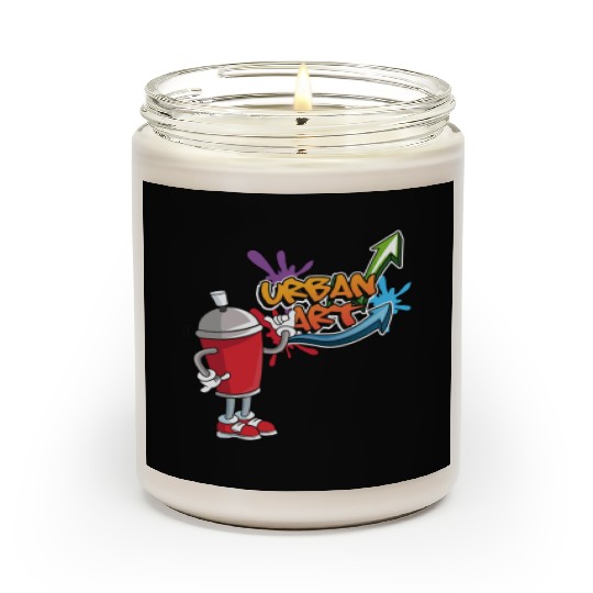 Graffiti Red Scented Candles