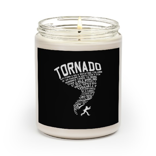 Tornado Storm Chaser Hurricane Wind Weather Gift Scented Candles