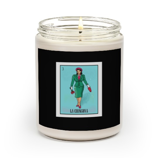 La Chingona The Bad Ass Woman Card Mexican Lottery Scented Candles