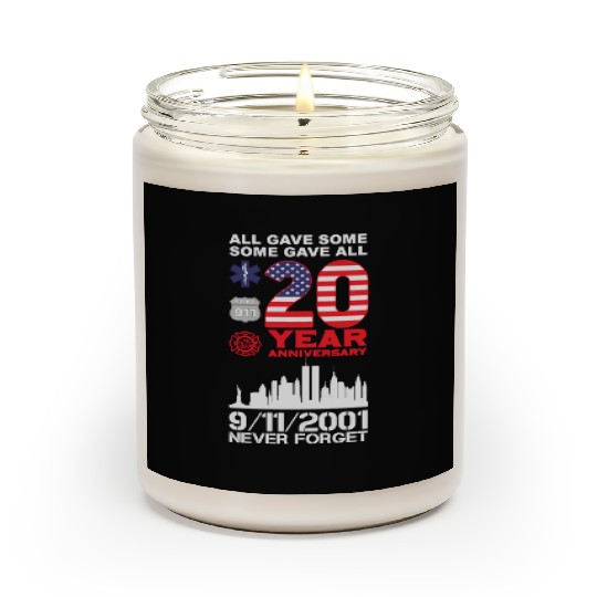 Patriot Day Never Forget 9 11 2001 Anniversary Scented Candles