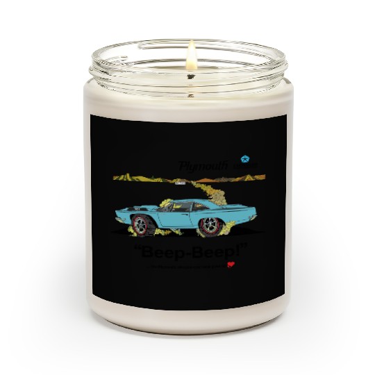 1968 Plymouth Road Runner Salt Flats Light Blue Scented Candles