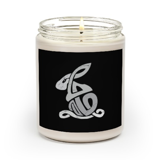 Celtic Symbols Bunny Celtic Knot Gift Idea Scented Candles