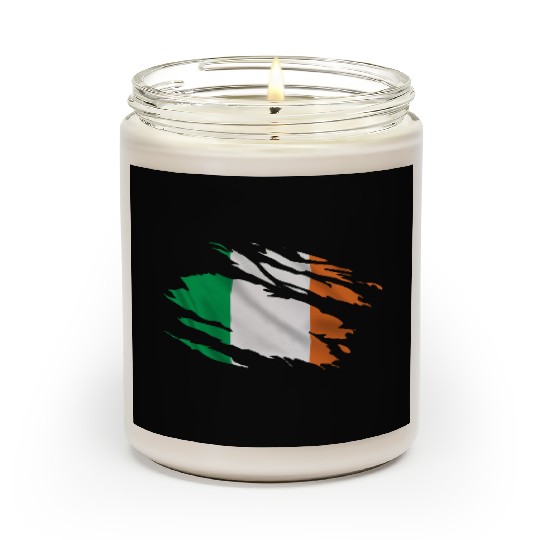 Ireland Ripped Flag Scented Candles