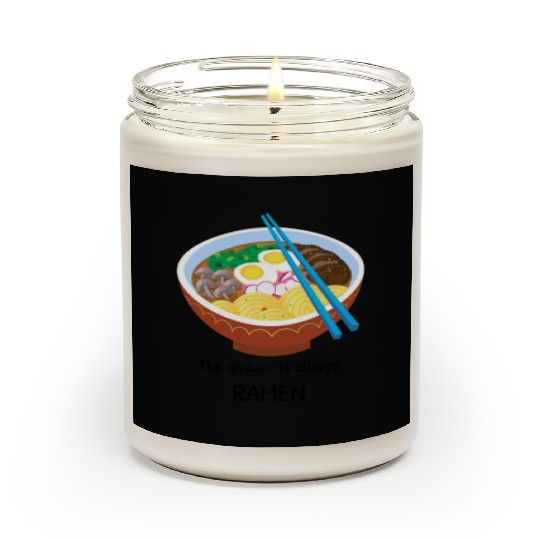 The answer is always RAMEN Japan Noodles Stickers Scented Candles