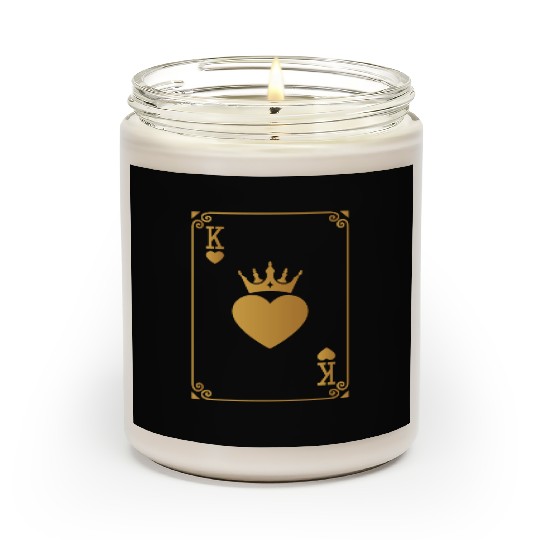 King of Hearts King Queen Couple Halloween Costume Scented Candles