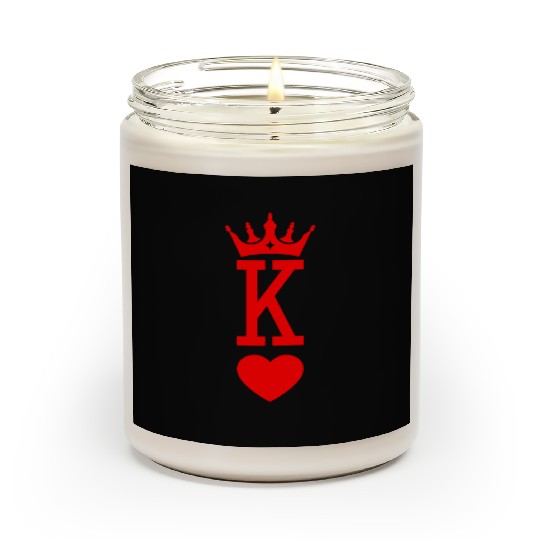 King of Hearts King Queen Couple Halloween Costume Scented Candles