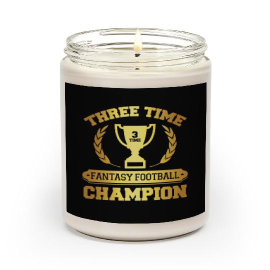 Three Time Fantasy Football Champion Scented Candles
