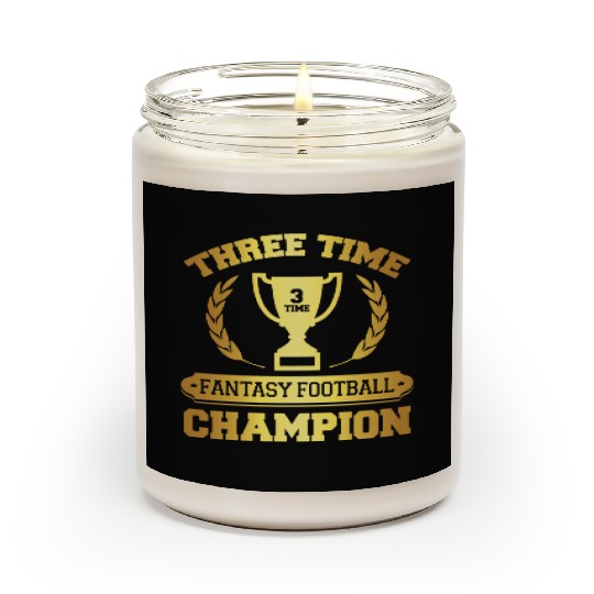 Three Time Fantasy Football Champion Scented Candles