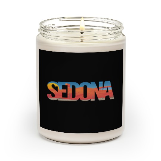 Sedona Arizonna Scenic Typography Scented Candles