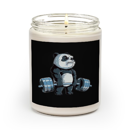 Panda Working Out Scented Candles