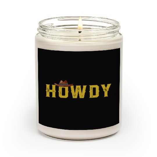 Western Country Southern Cowboy Cowgirl Howdy Rode Scented Candles