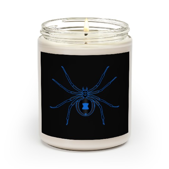 Black Widow Blue Design Scented Candles