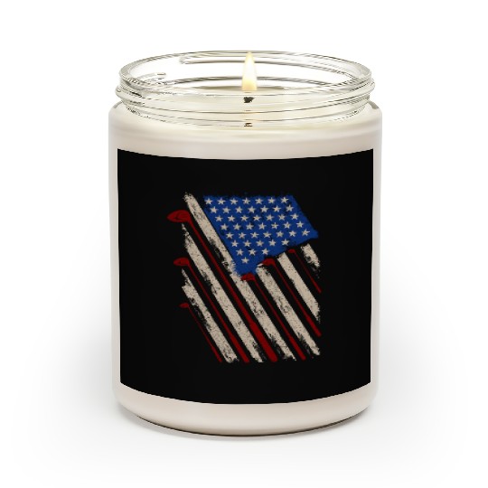 American Flag Golf Gifts Funny Golf Club Sports Scented Candles