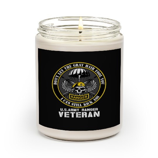 US Army Ranger Army Dad Military Veterans Day Scented Candles