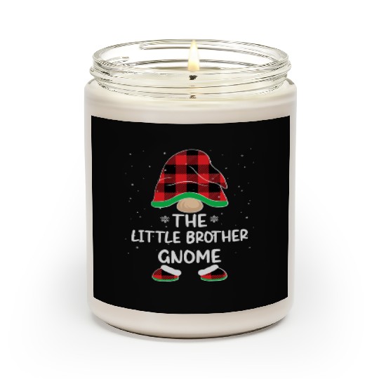Christmas The Little Brother Gnome Buffalo Plaid Scented Candles