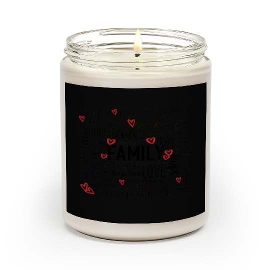 Happy Family Reunion Typography Inspiration Scented Candles