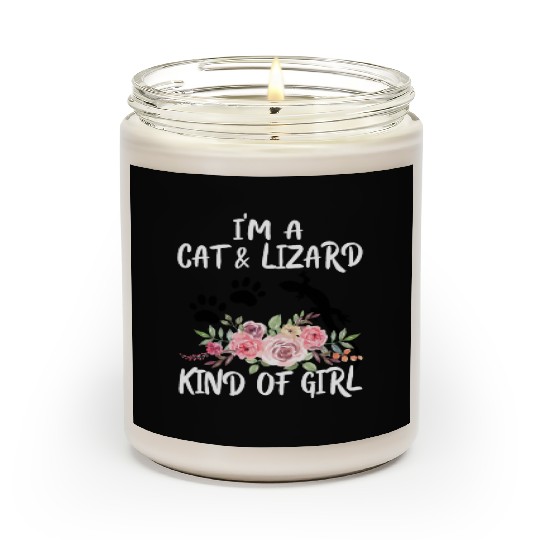 I Am Cat & Lizard Kind Of Girl Paws Scented Candles