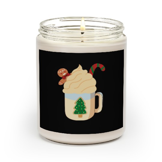 Candy Cane and Hot Cocoa, Hot Chocolate Scented Candles