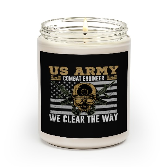 Vintage US Army Combat Engineer 12B Military Pride Scented Candles