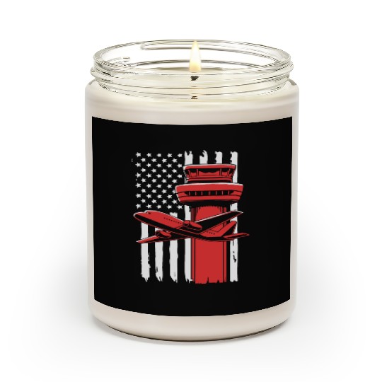 Pilot American Flag Air Traffic Controller Scented Candles