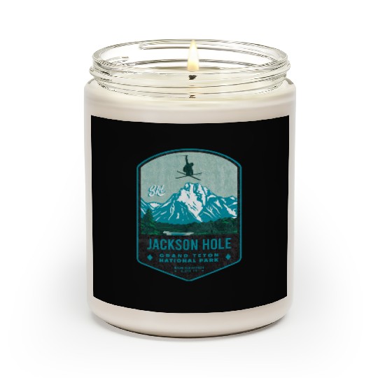 Jackson Hole Ski Badge Scented Candles