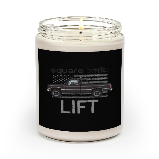 Square Body Lift Black Scented Candles