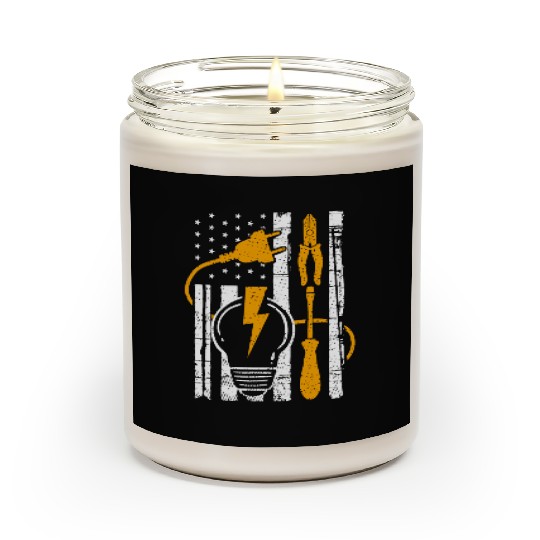 Electric Tools Lineman USA American Electricians Scented Candles