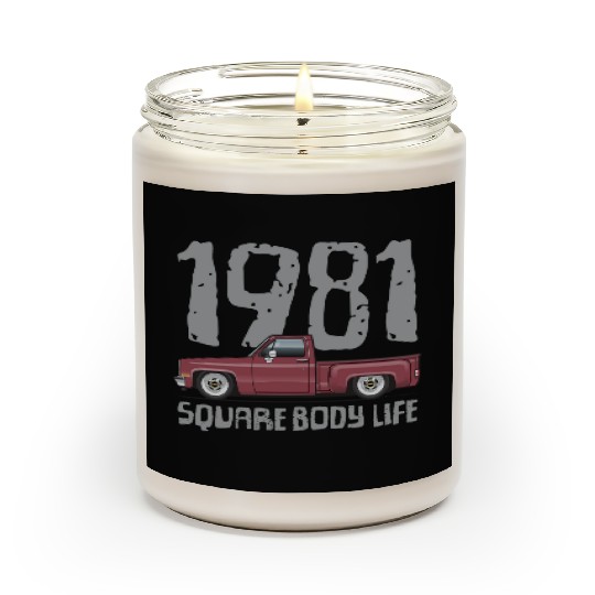 1981 Square Body Life Carmine Scented Candles