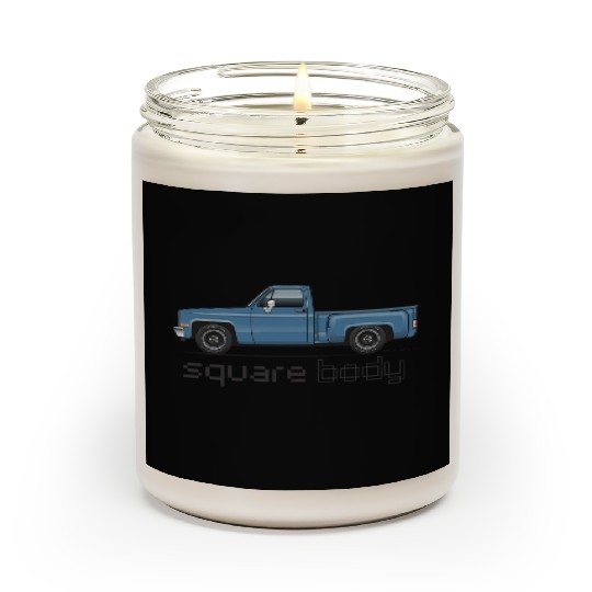 Square Body Blue Scented Candles