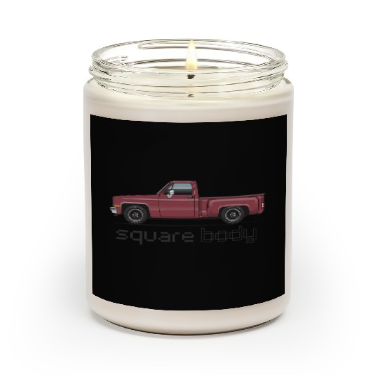 Square Body Carmine Scented Candles