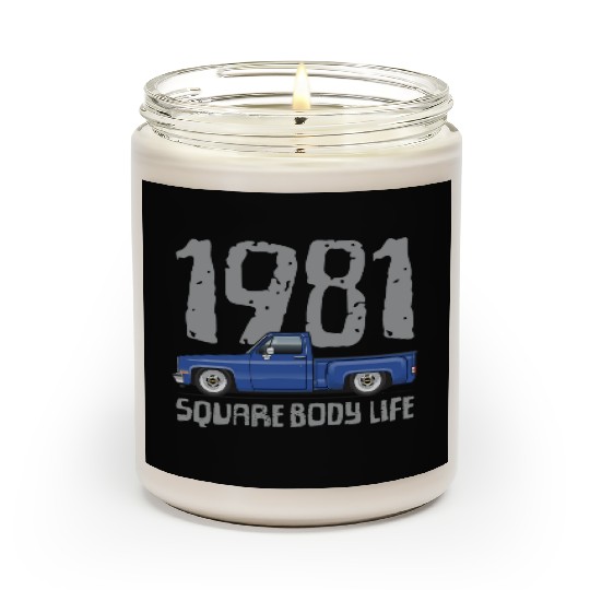 1981 Square Body Life Bright Blue Scented Candles