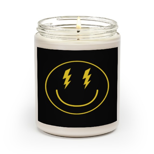 Lightning Smiley Face Emoticon Happy Face Smileyhi Scented Candles