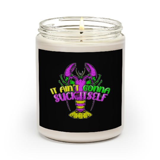 Funny Lobster Mardi Gras Scented Candles
