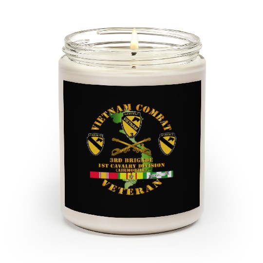 Army Vietnam Combat Cavalry Veteran w Support Brig Scented Candles