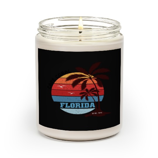 Cape Coral Est.1973 Vintage Florida summer Gift Scented Candles