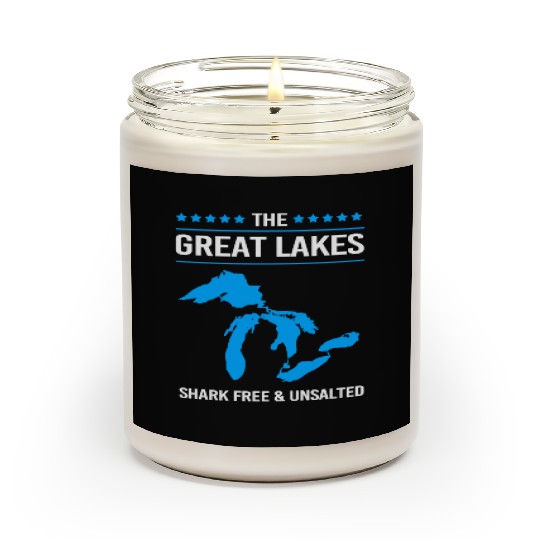 The Great Lakes Shark Free And Unsalted Scented Candles