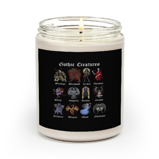 Cryptid Mythical Creatures Scented Candles