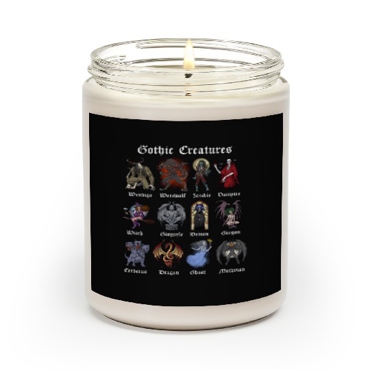 Cryptid Mythical Creatures Scented Candles