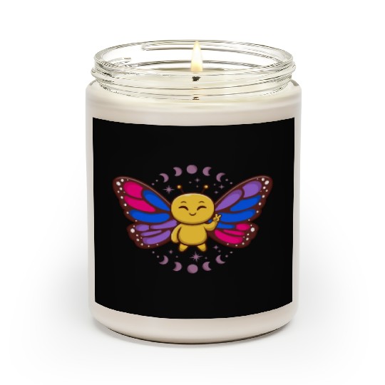 Bisexual Flag Monarch Butterfly Insect Subtle Scented Candles
