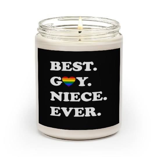 Best Gay Niece Ever Scented Candles LGBTQ Gay Pride