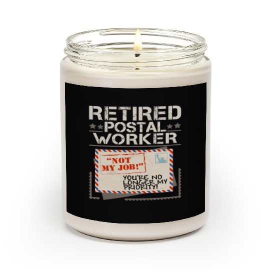 Retired Postal Worker Mailman Postman Mail Scented Candles