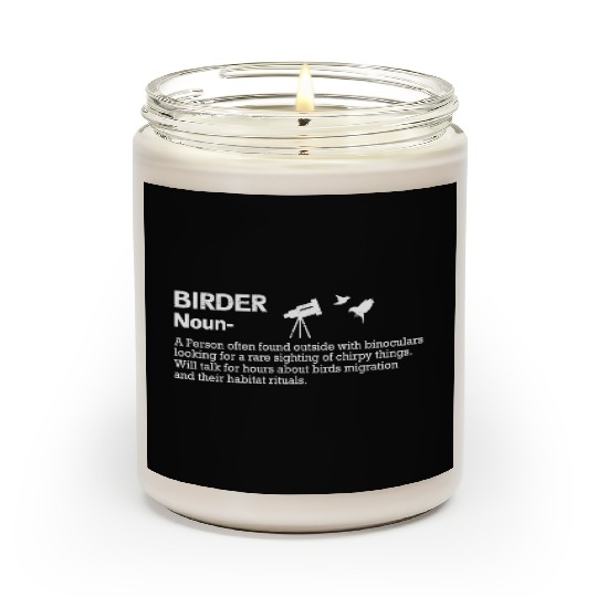 Bird Lover Birdwatching Bird Whisperer Scented Candles