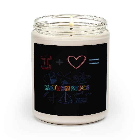 i love math Scented Candles
