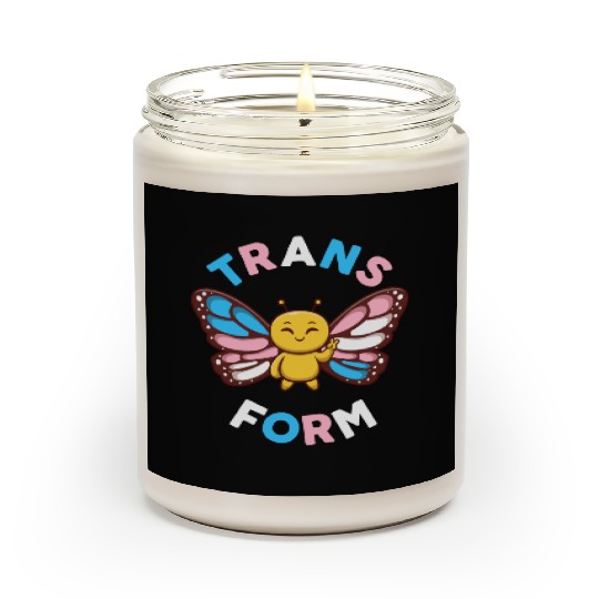 Transgender Monarch Butterfly Trans Form Kawaii Scented Candles