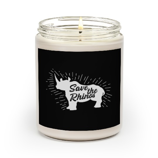 Save the Rhinos Vegan Gift Scented Candles
