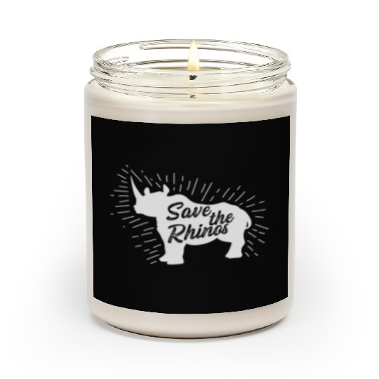 Save the Rhinos Vegan Gift Scented Candles