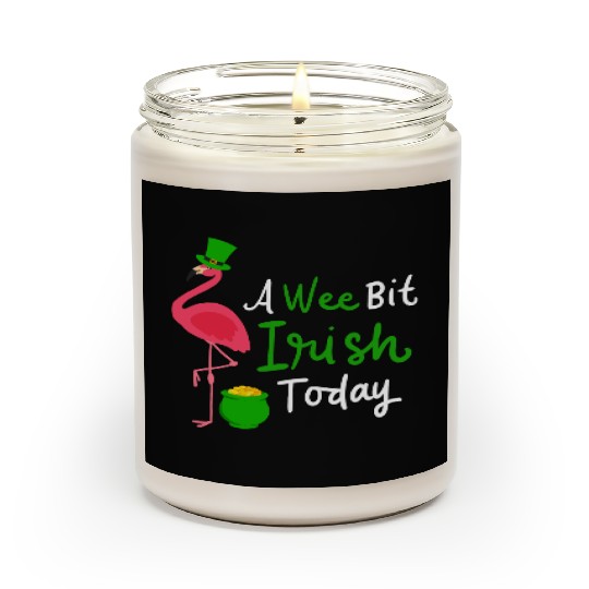 A Wee Bit Irish Today St. Patrick's Day Flamingo Scented Candles