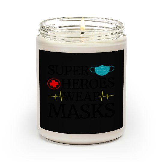 Super Heroes Wear Masks Scented Candles