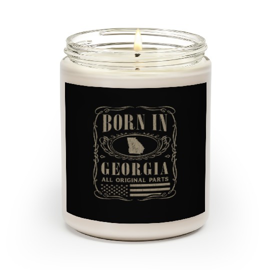 Vintage America US States Born Georgia Scented Candles